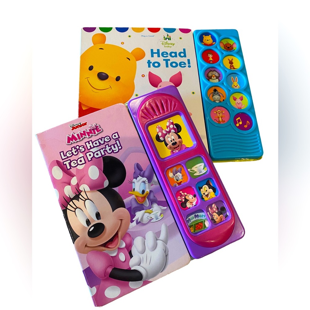 Disney Play-A-Sound Books Minnie Mouse and Winnie the Pooh